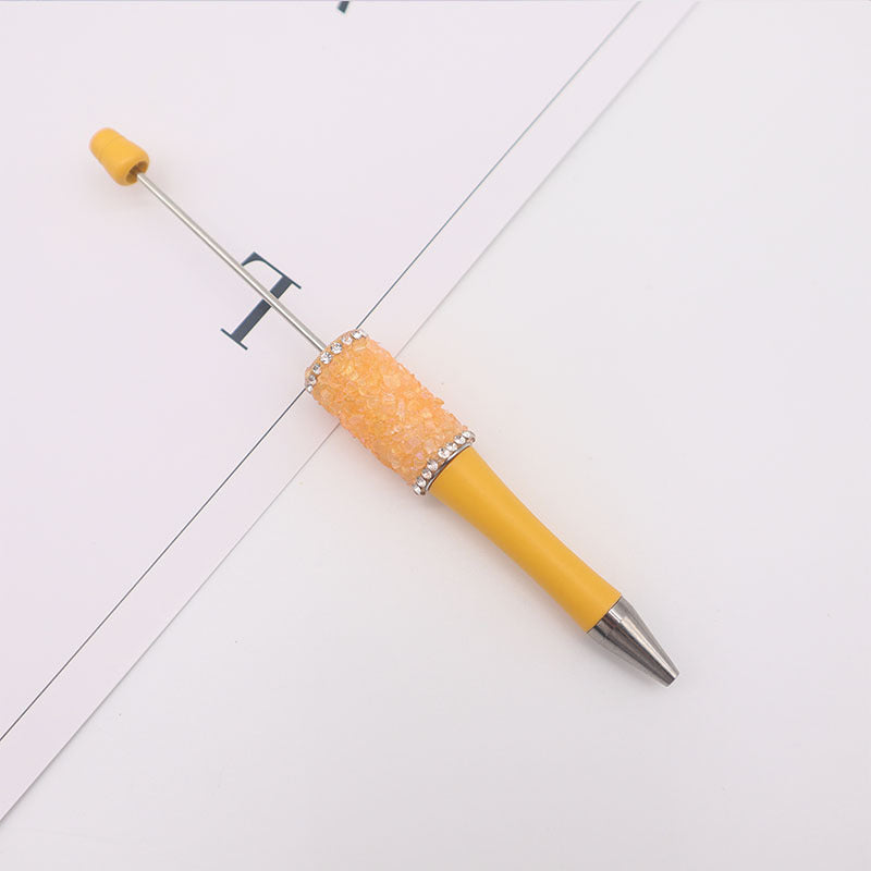 Wholesale Beadable Pen Irregular Gravel Rhinestones DIY Pens